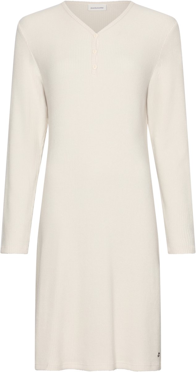 Pastunette - Nachthemd - Alpine Creme - Viscose Rib - Ecru - Maat 38