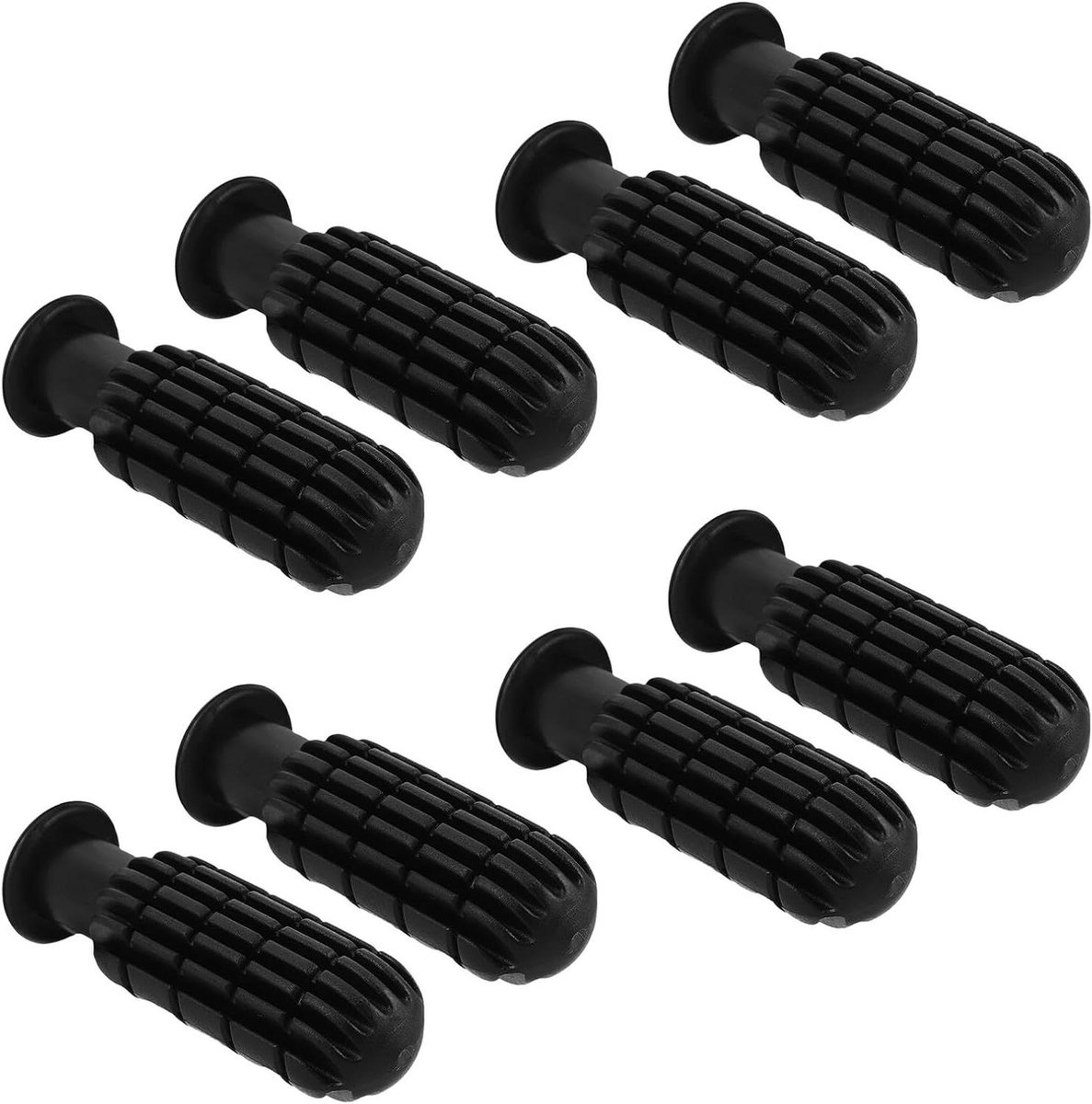 Tafelvoetbal Handvatten - Vervangingsgrepen Tafelvoetbal - Verbeteren Speelplezier - Ergonomische Grip - 8 stuks - Zwart
