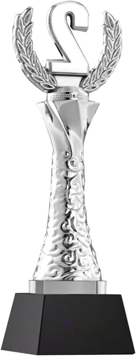 Competitie Trofee - Prijzen Ereprijs - Evenementen Belonen - Metalen Afwerking - 9x27cm - Zilver