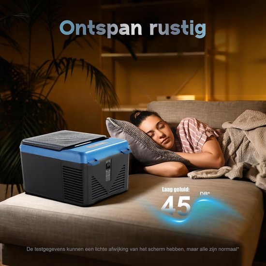 Elektrische Koelbox 9 Liter met Compressor en App-Bediening - 12V Autokoelkast en Vriesbox van -20 °C tot 20 °C - Draagbare Mini Koelkast met Accubeveiliging voor Auto, Camper, Vrachtwagen, Boot en Camping — afbeelding 5
