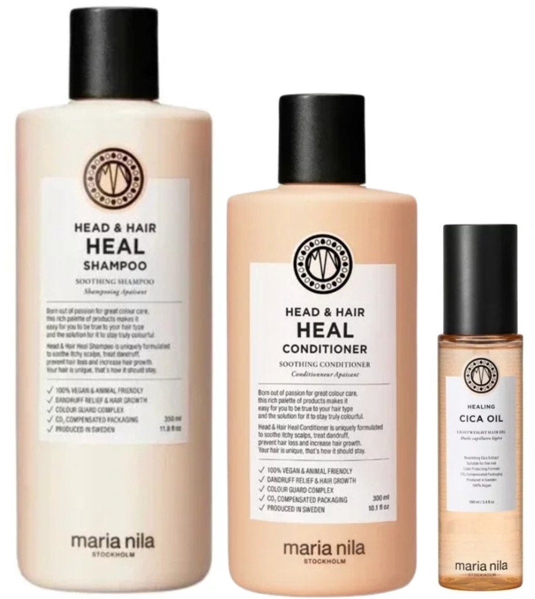 Maria Nila - Head & Hair Heal Luxe Set - 350+300+100ml