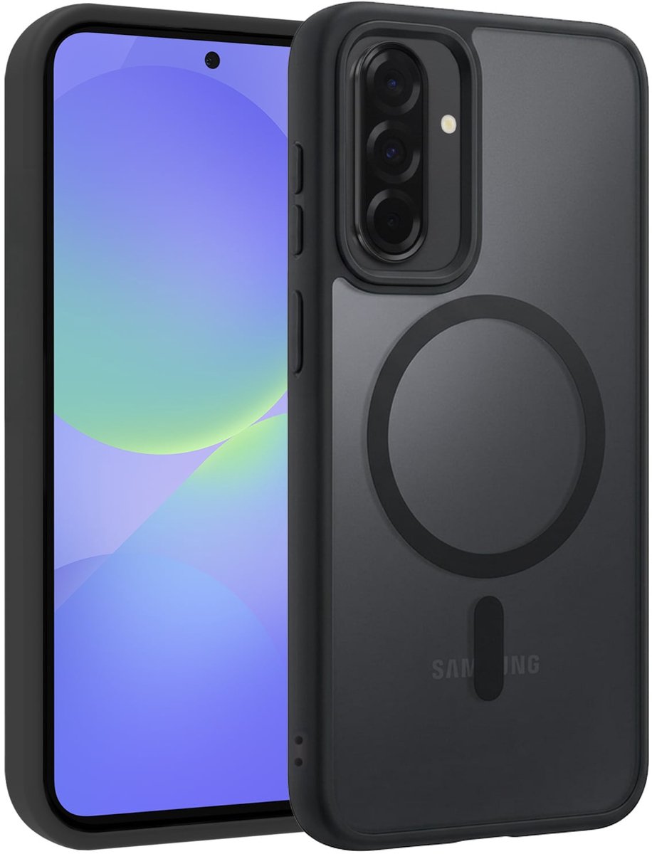 Hoesje - Geschikt voor Samsung Galaxy A36 - Magsafe Compatible - Sterk & Shockproof - Back Cover - Telefoon Hoes Shockproof - Shock Proof Case - Telefoonhoes - Zwart