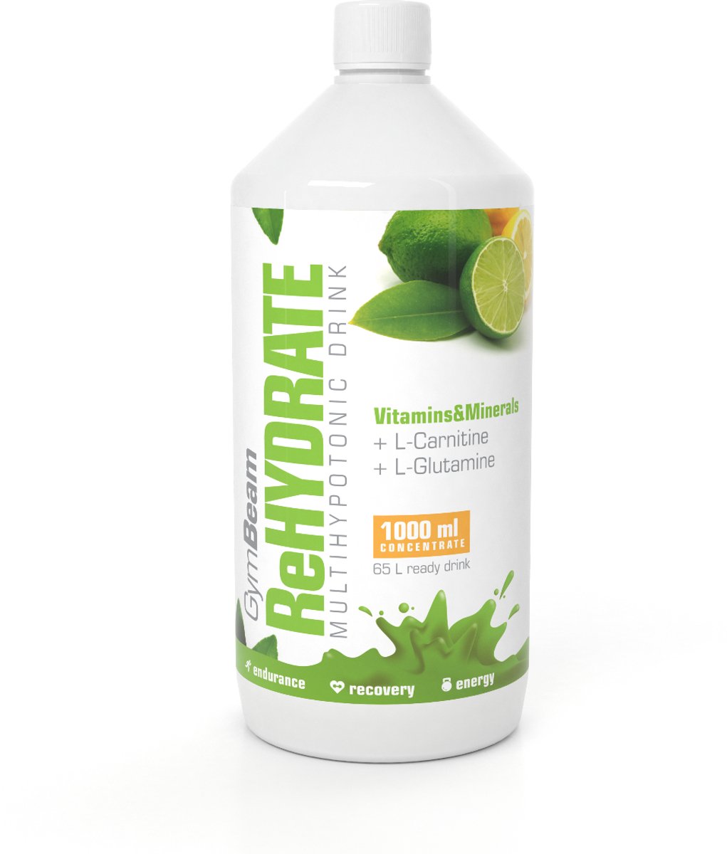 GymBeam Ionische drank ReHydrateren 1000 ml tropisch