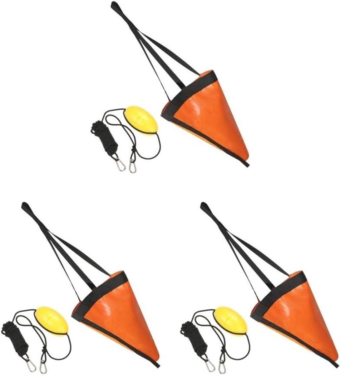 Zee Anker - Drift Sok Bootanker - Boot Stabiliseren - Duurzaam PVC Materiaal - 23.58 inch - Oranje