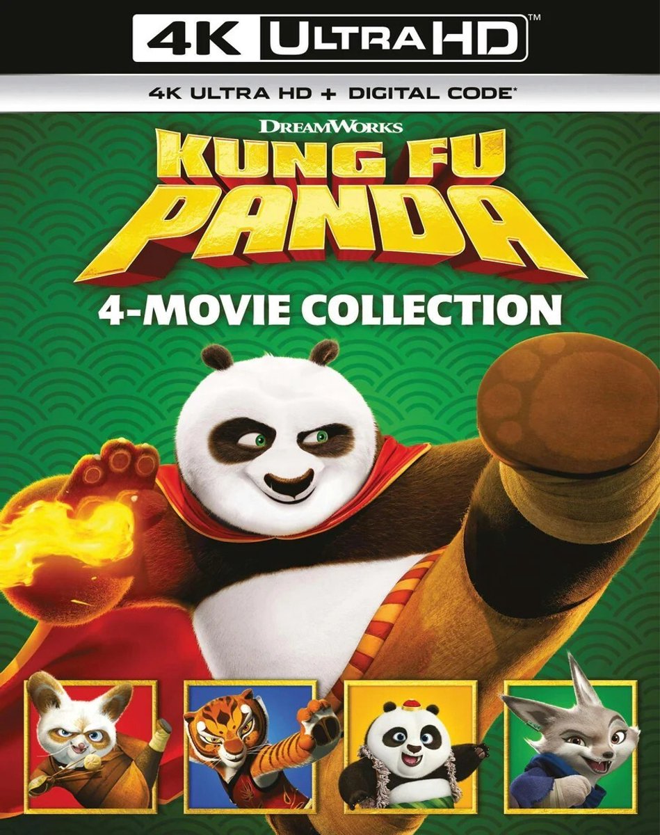 Kung Fu Panda 4-Movie Collection - 4K UHD - Import
