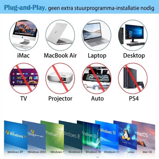 JCP® Dvd Speler - Dvd Speler voor Laptop - Externe Dvd Speler voor Laptop - Zwart - 14cm x 14cm x 2cm — afbeelding 5