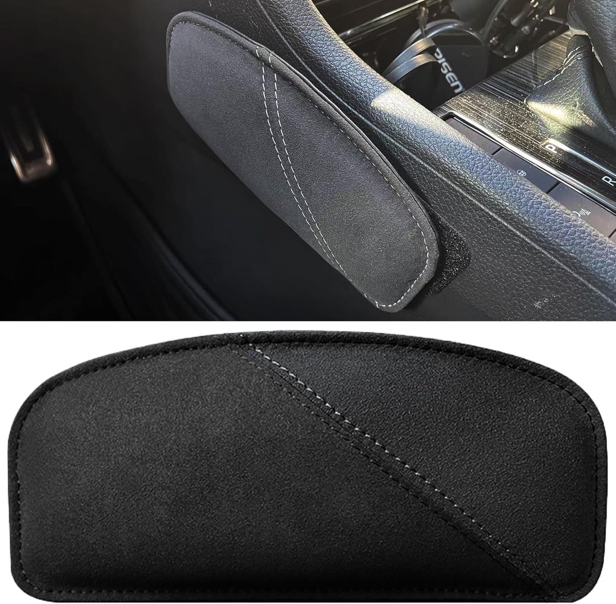 Comfortabele Kussen voor Knie en Elleboog in Auto - Ondersteuning voor Been en Armsteun - Ideaal voor Lange Rit en Auto Accessoires (Zwart)