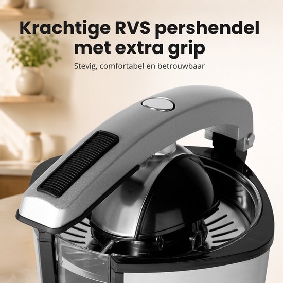 GoodForce Citruspers - Elektrische Sinaasappelpers - Fruitpers - Citroenpers - Rvs - Pershendel van GoodForce — afbeelding 3