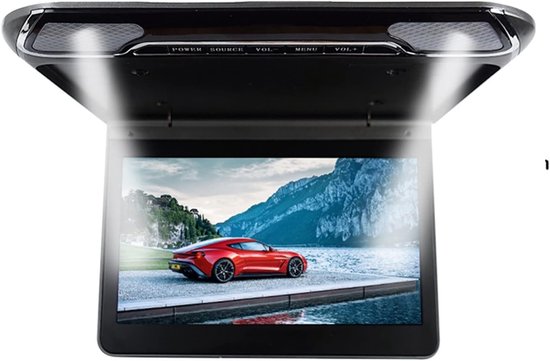 Draagbare autodvd-speler - Plafond monitor - Films kijken - Spiegelfunctie telefoon - 11.6 inch scherm - Beige — afbeelding 3