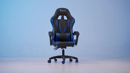Bayt Gamestoel - Gaming chair - Gamingstoel - Comfort gamer stoel - Zwart en Donkerblauw