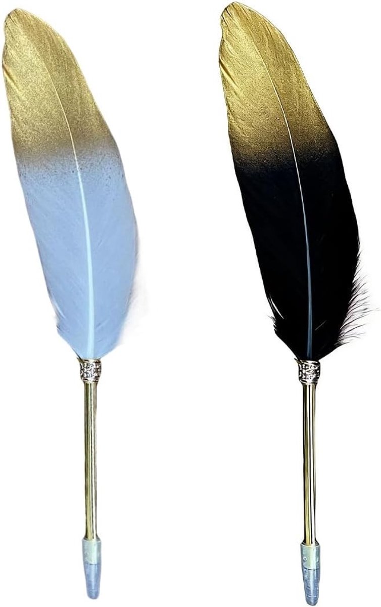 Elegant Schrijfpennen Set van 2, Stijlvolle Balpennen voor Kantoor, Studenten en Cadeaus, Zwart en Wit Design