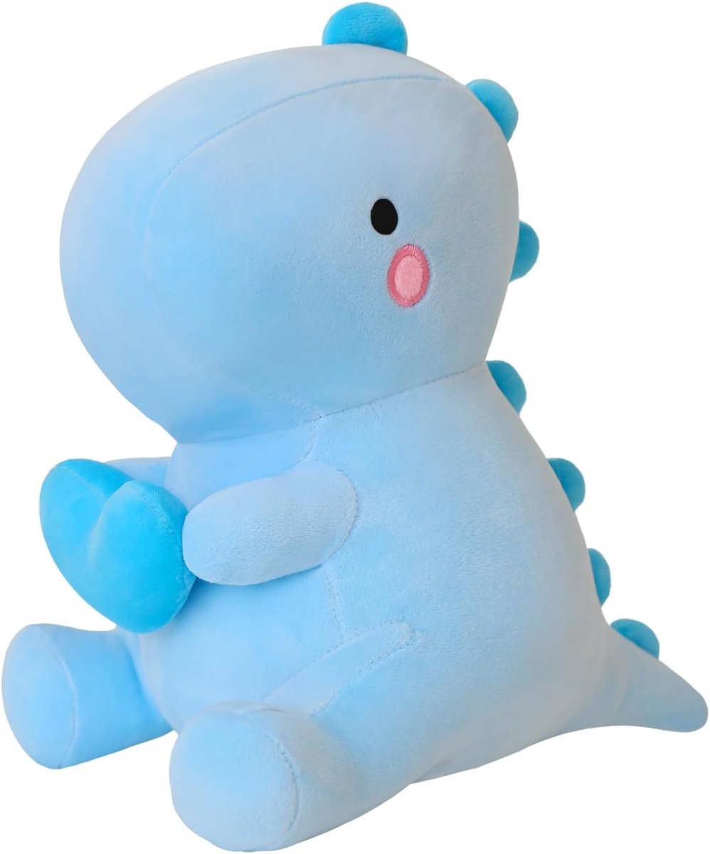Zachte Dino Knuffel met Hart voor Valentijnsdag, Schattig Romantisch Cadeau voor Verjaardag, 30 cm Pluche Speelgoed voor Kinderen en Volwassenen