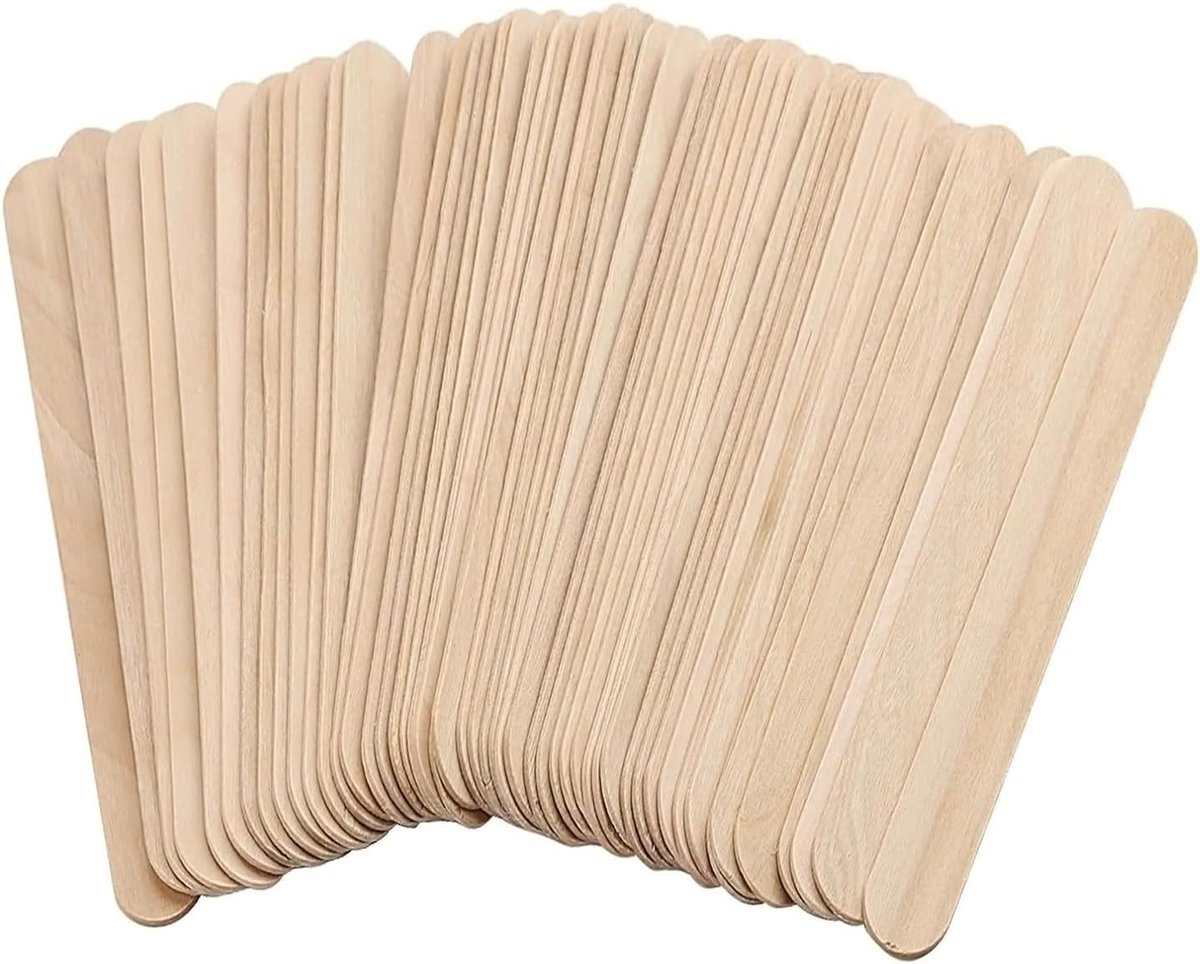 Wax Sticks,100 Pcs Houten Waxing Applicator Sticks Kleine Wax Spatels