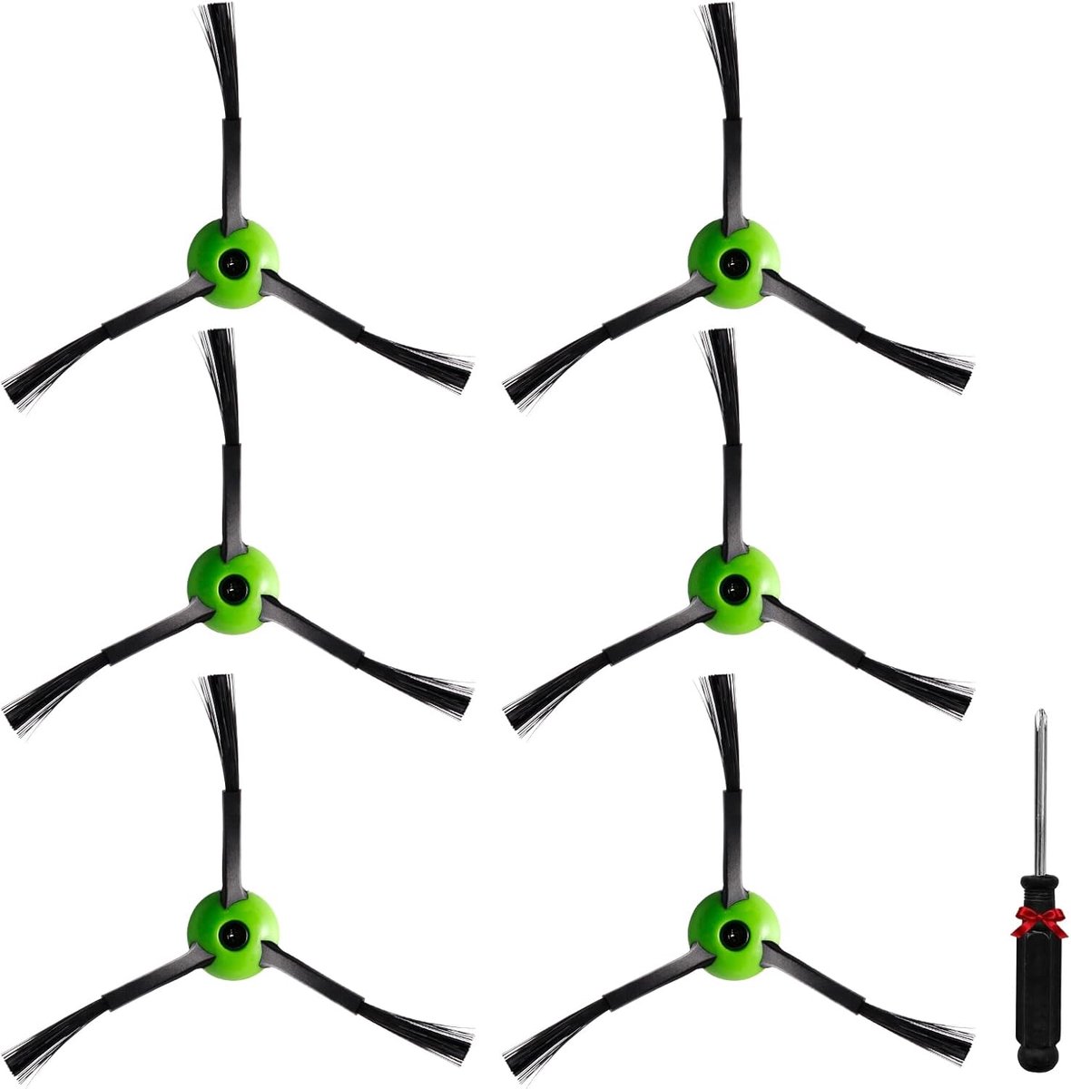 6 stuks vervangende zijborstels voor iRobot Roomba j5 j5+ j6 j6+ j7 j7+ j8 j8+ j9 j9+ i3 i4 i5 i5+ i6 i6+ i7 i7+ i8 i8+ e5 e6 5150 6198 7150 7550 j & i & e Serie Stofzuigeraccessoires
