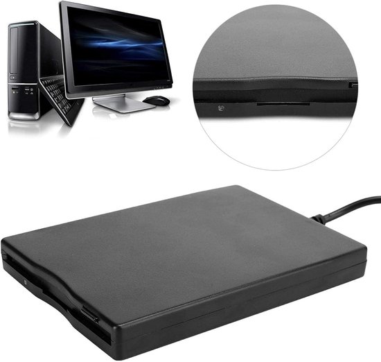 Draagbare USB Floppy Drive 3,5 Inch Kaartlezer Ultradun Zonder Externe Voeding voor Desktop en Laptop Computers — afbeelding 2