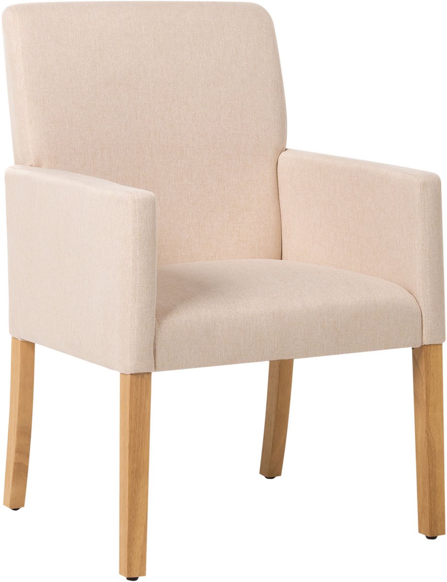 ROCKEFELLER - Eetkamerstoel - Beige - Polyester