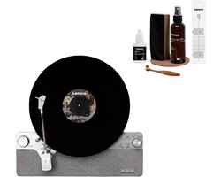 Lenco Verticale Platenspeler Bundel - LSA-071SI + TTA-6IN1 - Platenspeler met Bluetooth - 6-delige LP Schoonmaakset