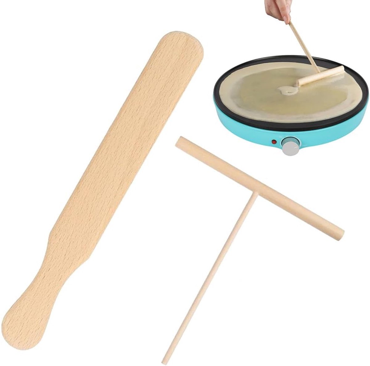 spatel voor crêpes, deegverdeler, crêpes-gereedschapsset, spatel en