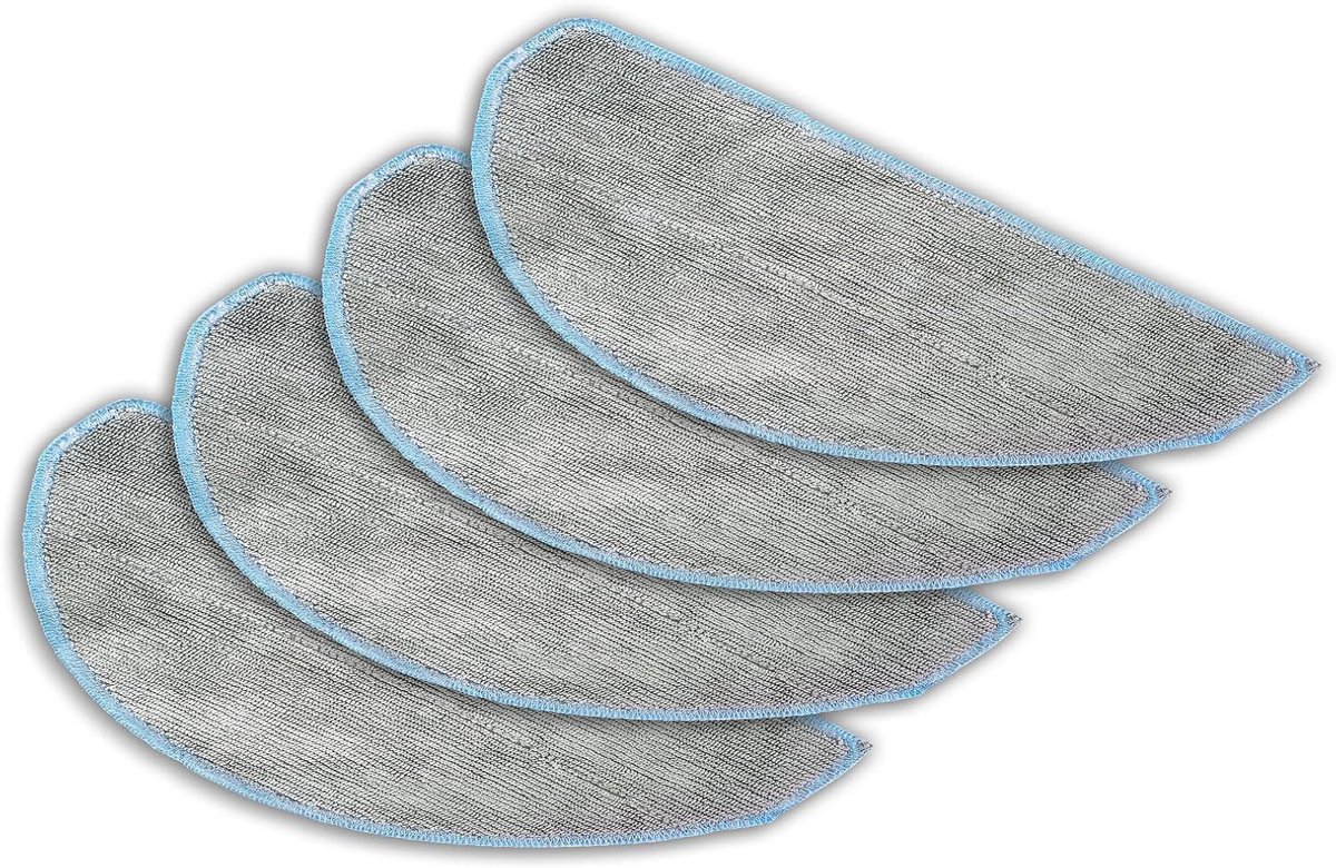 (4 Stuks) Q052020 Q0120 Y0140 Vervangende Dweilpads Compatibel met iRobot Roomba Vacuum 2 Essential Robot, Combo Robotstofzuiger en Dweil, Y0140, Y0110, Q011, Q0120, Dweildoeken, Accessoireset