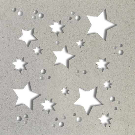 Crea Motions, vliegende stans, motief: sterren, stansoppervlak: ca. 4,5 x 4,5 cm. — afbeelding 2