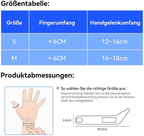Bandages,2 stuks Elastische duimhandpalmspalk Compressiehuls voor dames & heren, voor lichte artritis Pijnverlichting Beschermer (Zwart, Small) - Elastische duim polsspalk, compressiehuls, voor pijnverlichting van artrose, sportbeschermer — afbeelding 5