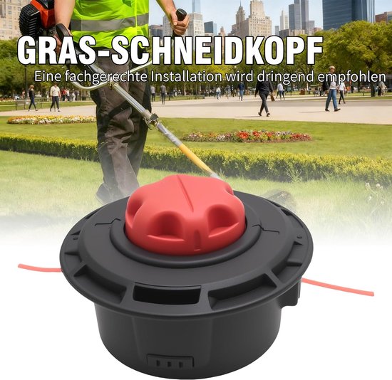 Dubbele draadspoel voor grasmaaiers en grastrimmers, veelzijdige snijkopoplossing voor efficiënt maaien van Merkloos — afbeelding 3