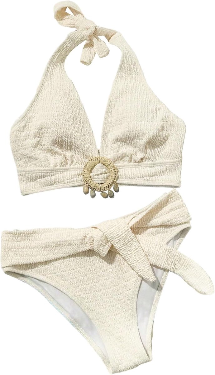 Bikini buikweg-set dames halterbadpak zomer strandmode elegante