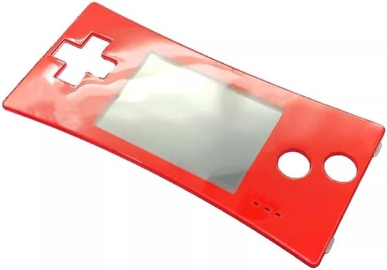 Voorzijde Schelp Voorplaat Voorste Behuizing Vervangende Bovenplaat voor Nintendo Game Boy Micro GBM-console (Felrood) van Nintendo — afbeelding 4