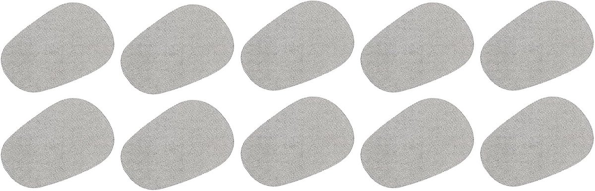 Handschoenen touchscreen sticker 2,5 x 2,5 cm ultra zeer gevoelige flexibele zilvervezel ultradunne stickers voor handschoenen verpakking van 40 stuks
