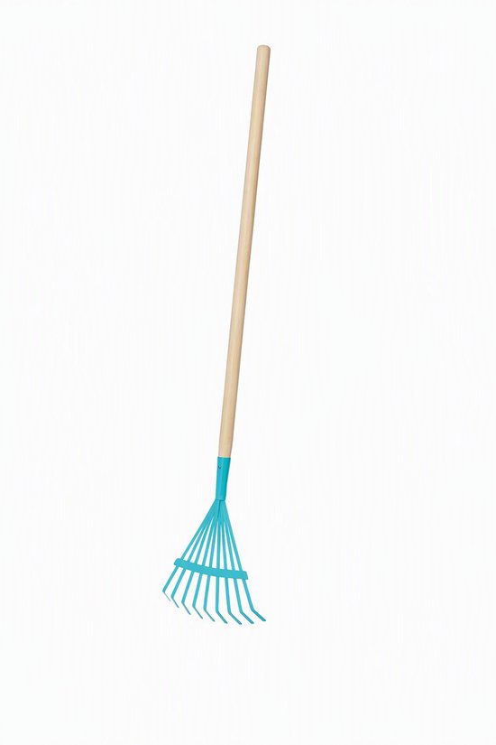 MIKEMADE Kindertuingereedschap Set 3-delig – Schep, Hark en Bladhark – 88 cm hoog – Vanaf 6 Jaar — afbeelding 2