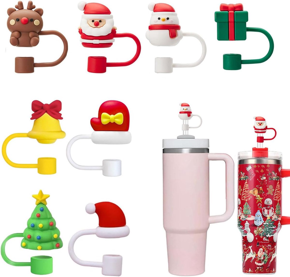 8 stuks rietjesaccessoires voor Stanley-beker, 10 mm, lekvrije