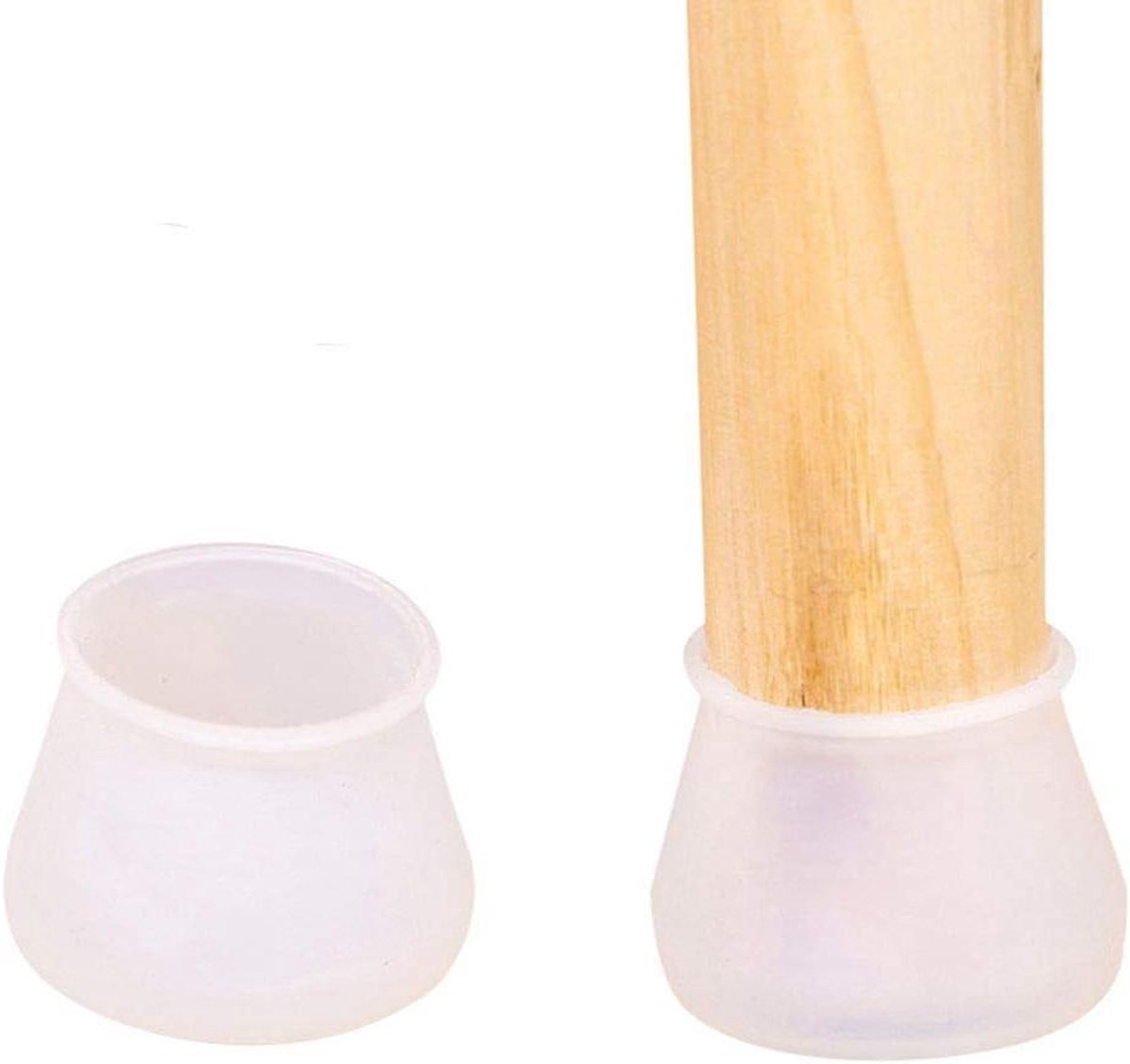 Stoelpootkappen - Meubelbeschermers Bodembescherming - Meubels Beschermen - Antislip Onderlegger - 28 stuks - Wit