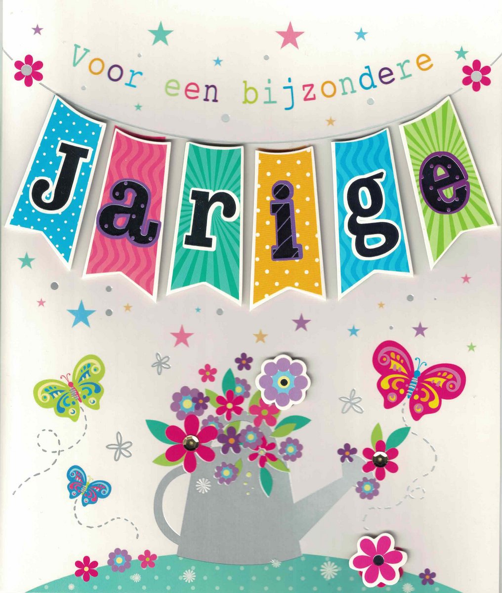 Grote wenskaart - wenskaart - jarig - verjaardag - gefeliciteerd - voor een bijzondere jarige - Van harte gefeliciteerd