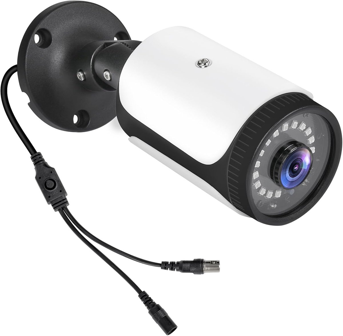 180 Graden Groothoek View 2.0MP 1080p Beveiligingscamera 4-in-1 CCTV Bullet Wired Cam BNC, AHD/TVI/CVI/CVBS, Analoge Coax Coaxiale Surveillance Video Add-On Camera voor Binnen/Buiten Gebruik