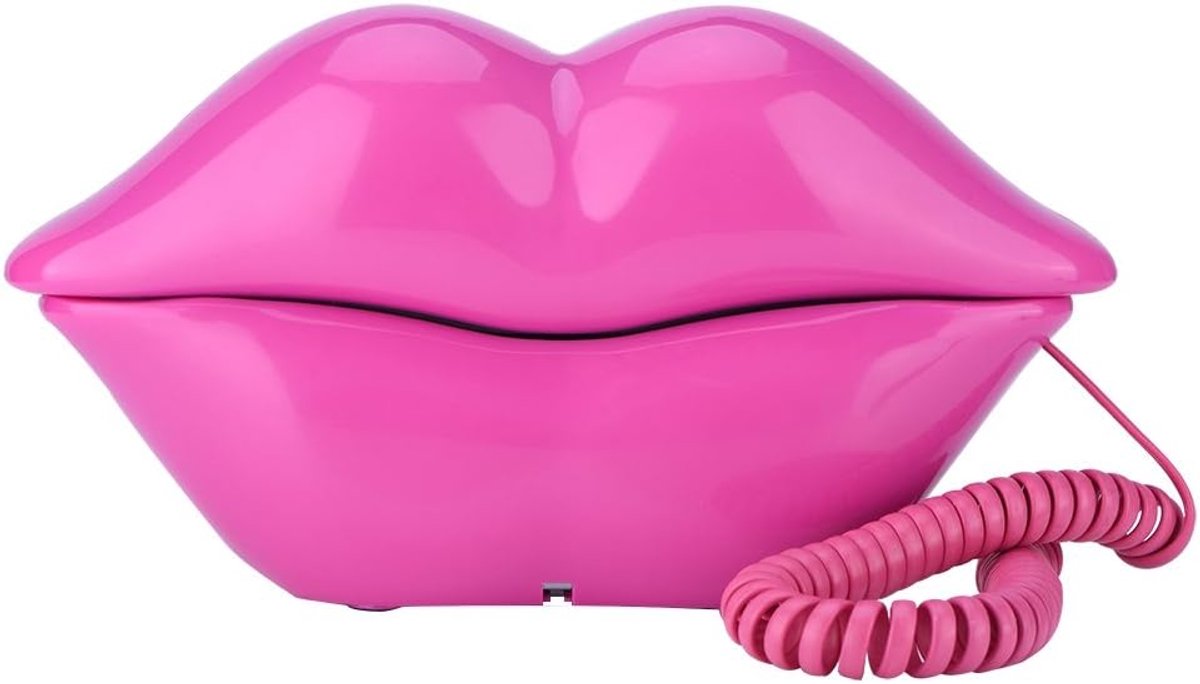 Telefoon Bedrade Sexy Mondvorm Telefoon - Roze