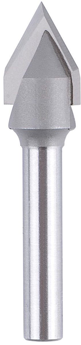 Fasenfrees 6mm schacht graveerfrees 60 graden 2 fluiten Vhm