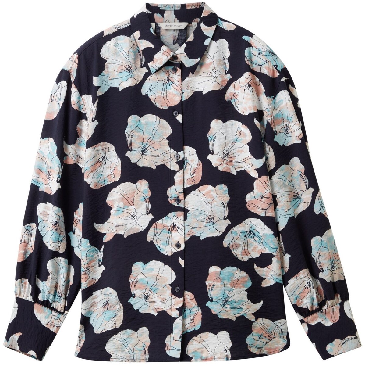 Tom Tailor - Bloes - Maat 38 - Vrouwen - 32413 tie dye f - Viscose