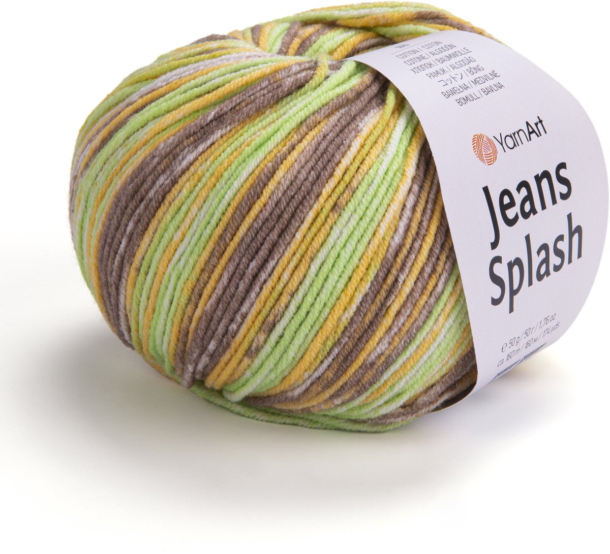 YarnArt Jeans Splash - 55% Katoen 45% Acryl - voor Haken en Breien - 50g / 160m - Kleur 958