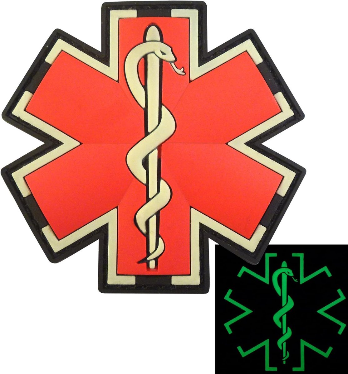 Kruis Pvc Ems Patch Compatibel Met Velcro - Tactische Patches voor