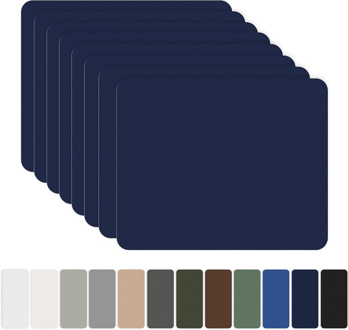 zelfklevende patches, 20x15cm 8er OAZ zelfklevende waterdichte reparatie patch, marineblauw, nylon patch zelfklevend, voor tenten, donsjack, slaapzak, zak