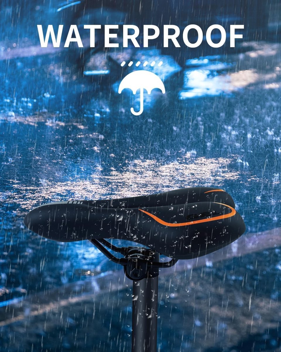 SnelShoppen - Gel Fietszadel voor Mannen en Vrouwen - Waterdicht, Comfortabele Zacht Kussen voor Racefiets, Cruiser, Mountainbike, Sportfiets, Stadsfi