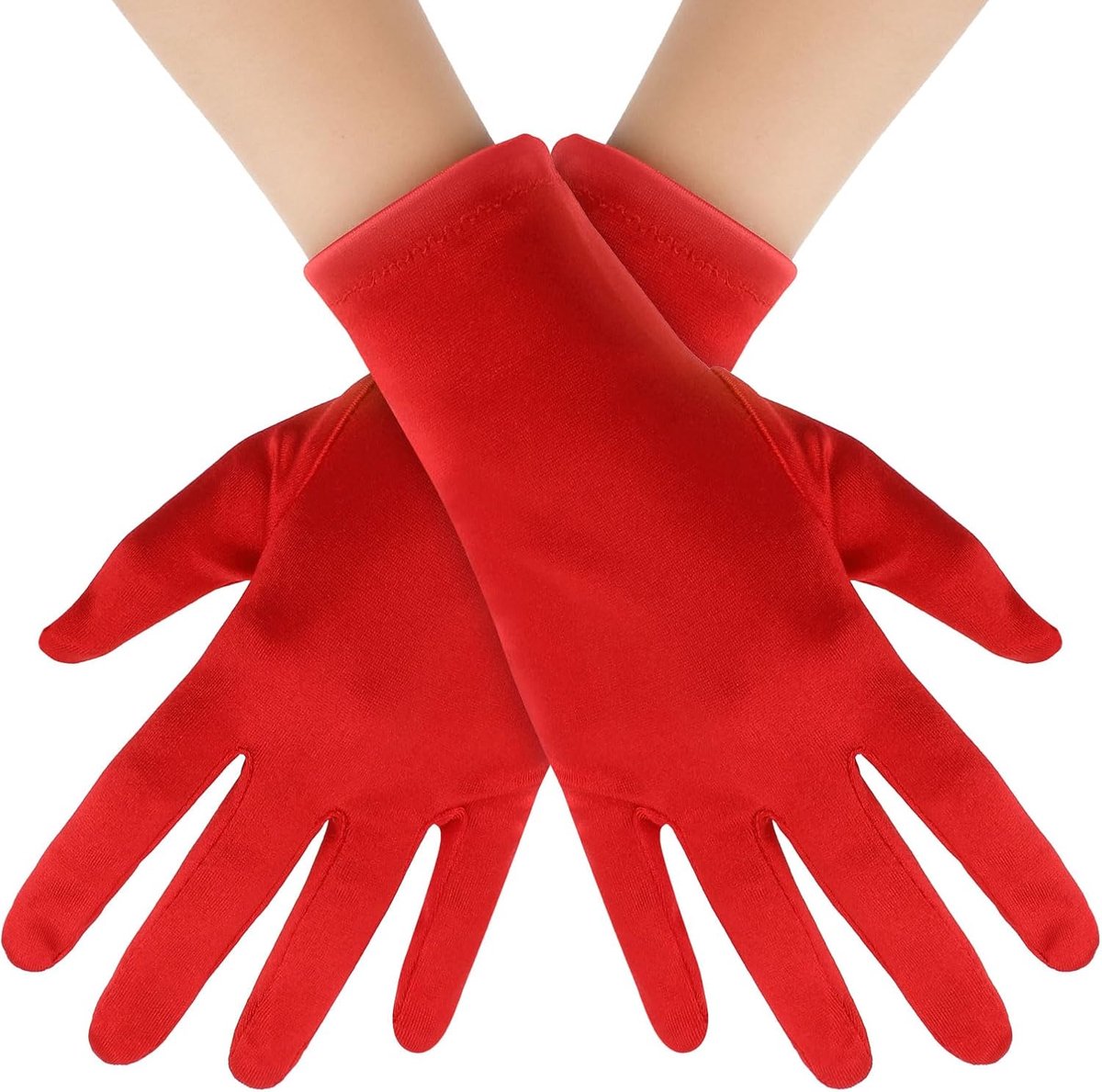 Handschoenen bruids danshandschoenen feest witte rekbare handschoenen