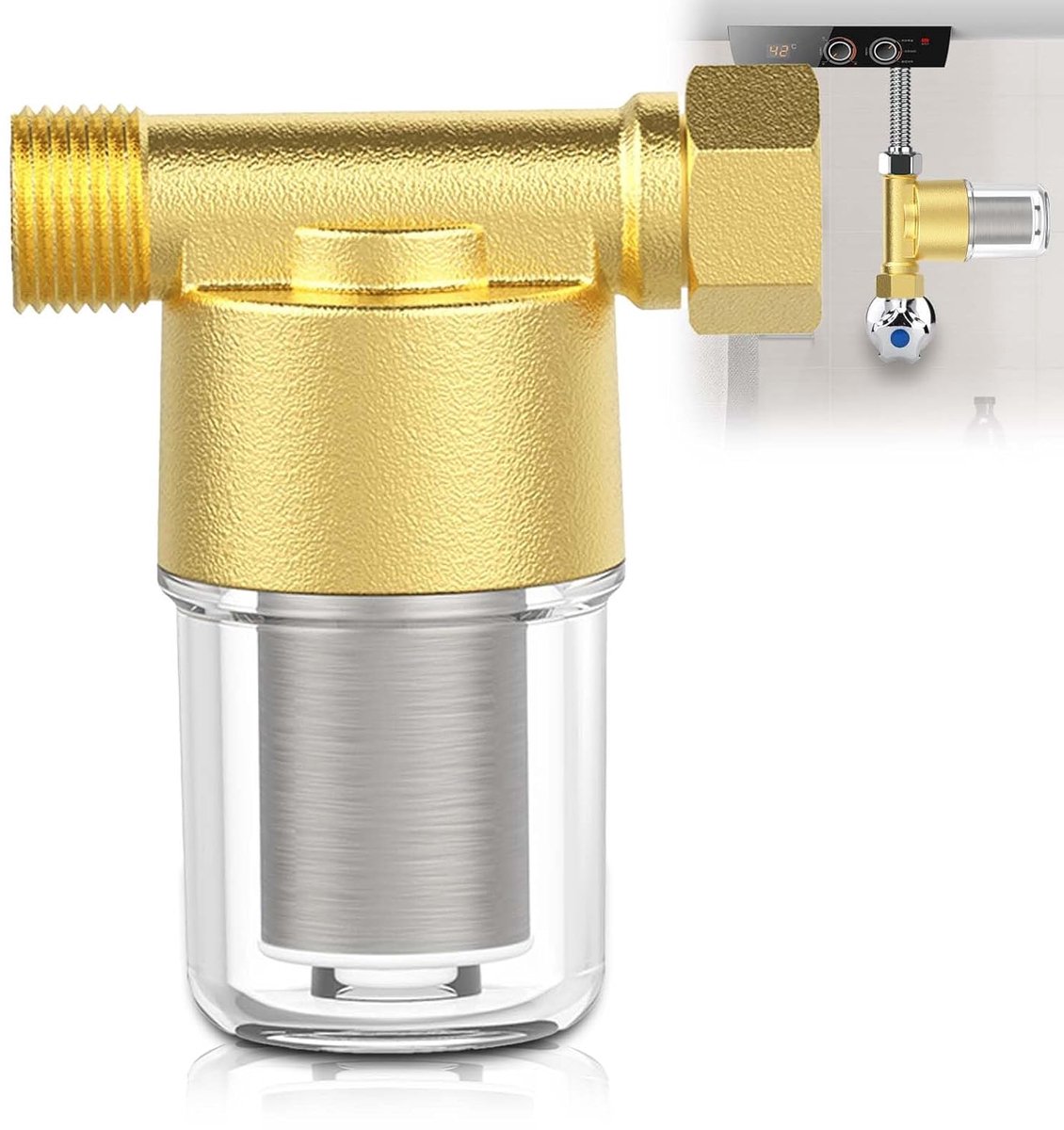 voorfilter voor 3/4 inch watersysteem - 40 μm 304 roestvrijstalen