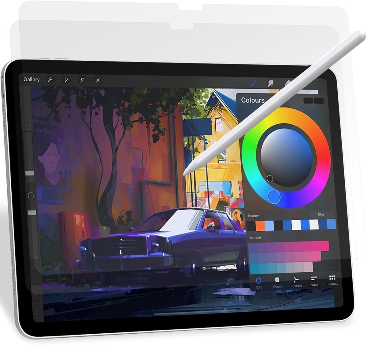2 stuks papieren beschermfolie voor iPad 10e generatie (2022) 10,9 inch, matte papierfolie, displayfolie voor tekenen, schrijven en notities maken zoals op papier
