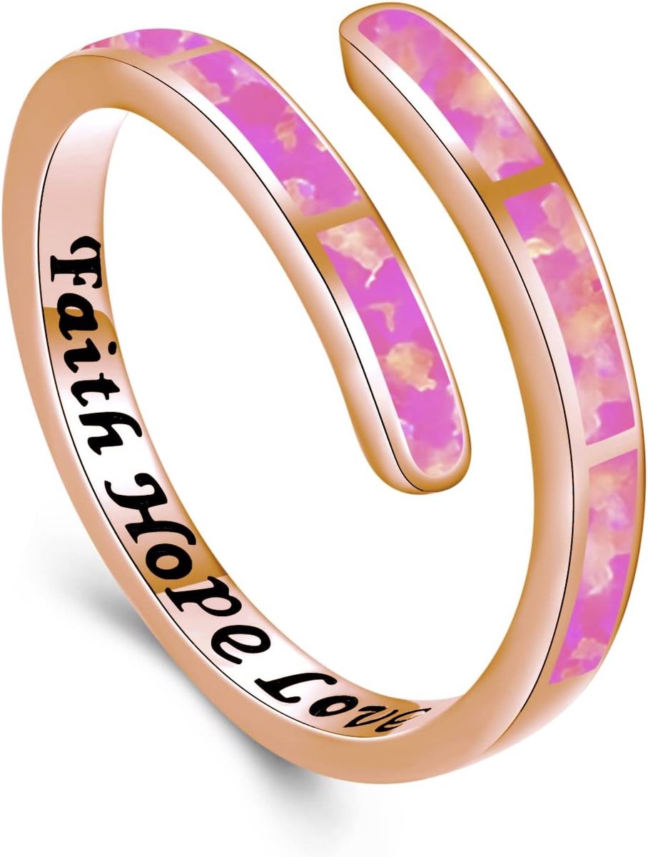 Ring voor dames, meisjes, dames, 925 sterling zilver, opaal