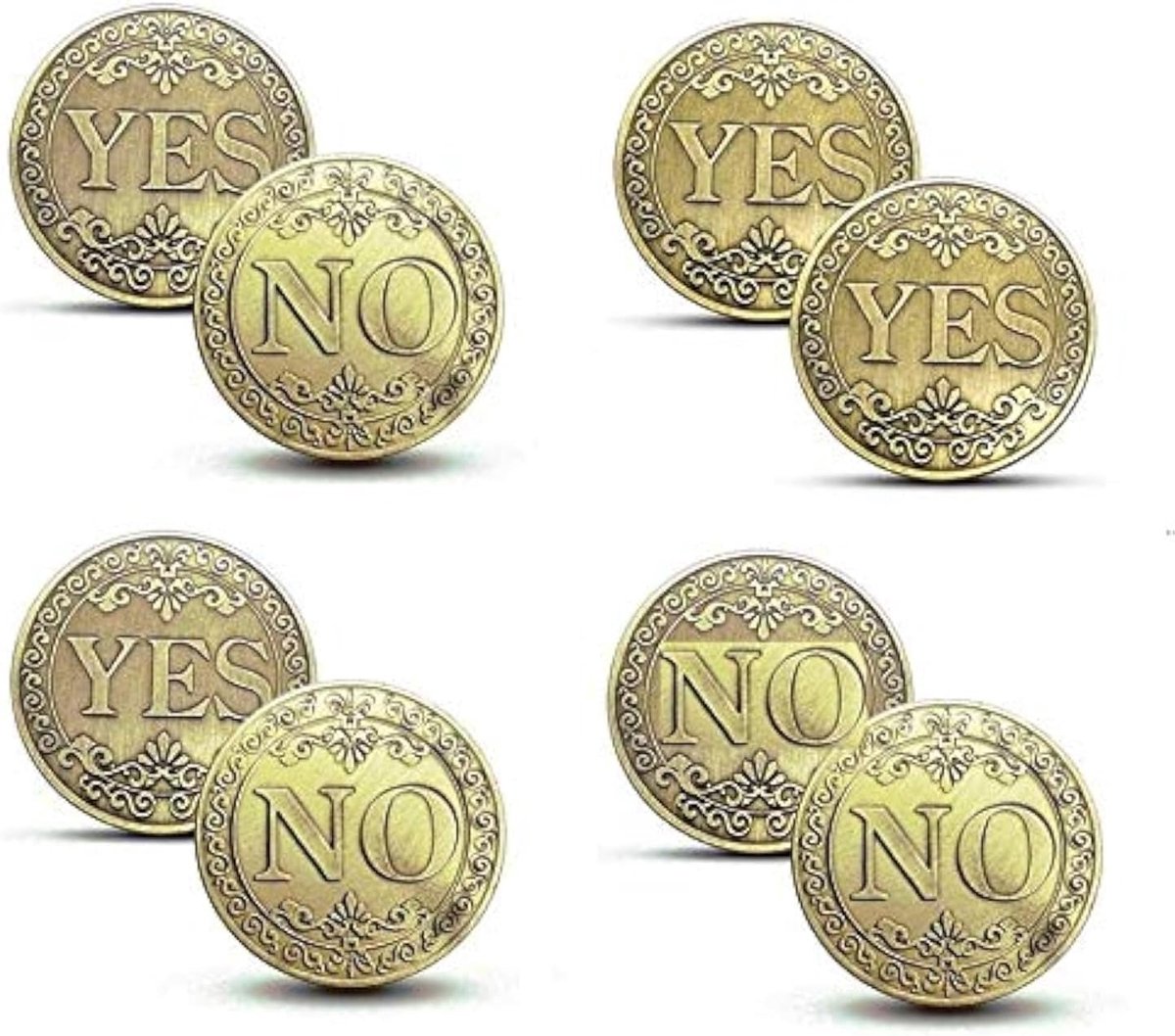 Nooit (4 stuks) Ja Geen Munten Flipping Uitdaging Munt, Souvenir