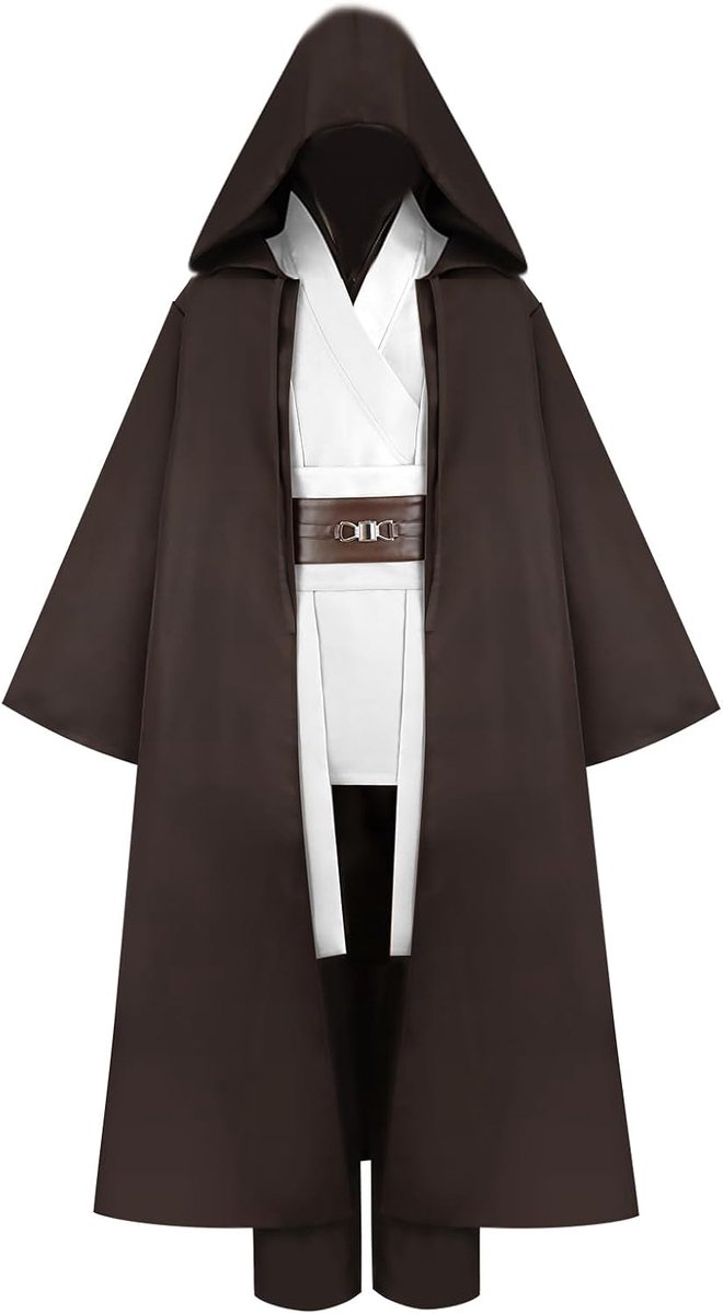 Jedi Tuniek Kostuum Hooded Robe Ridder Fancy Volledige Set Cosplay