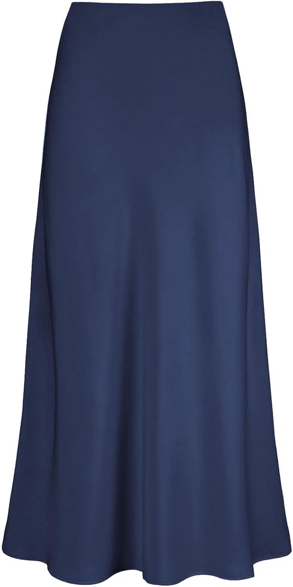 Rokken dames midi-lengte elegante rok hoge taille dames satijnen rok
