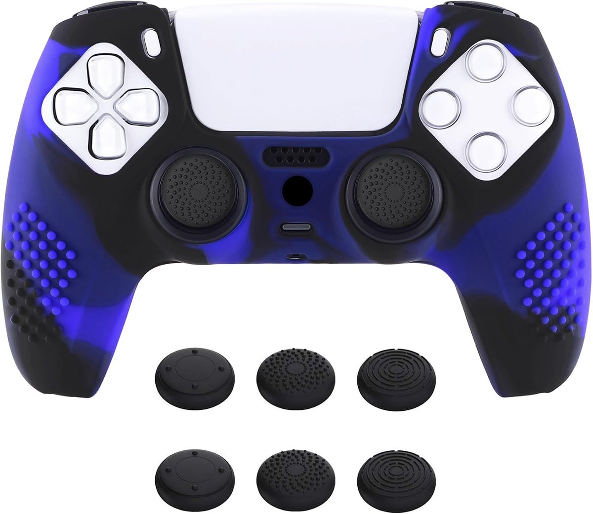 eXtremeRate PlayVital Beschermhoes voor ps5 Controller, Zachte Rubber