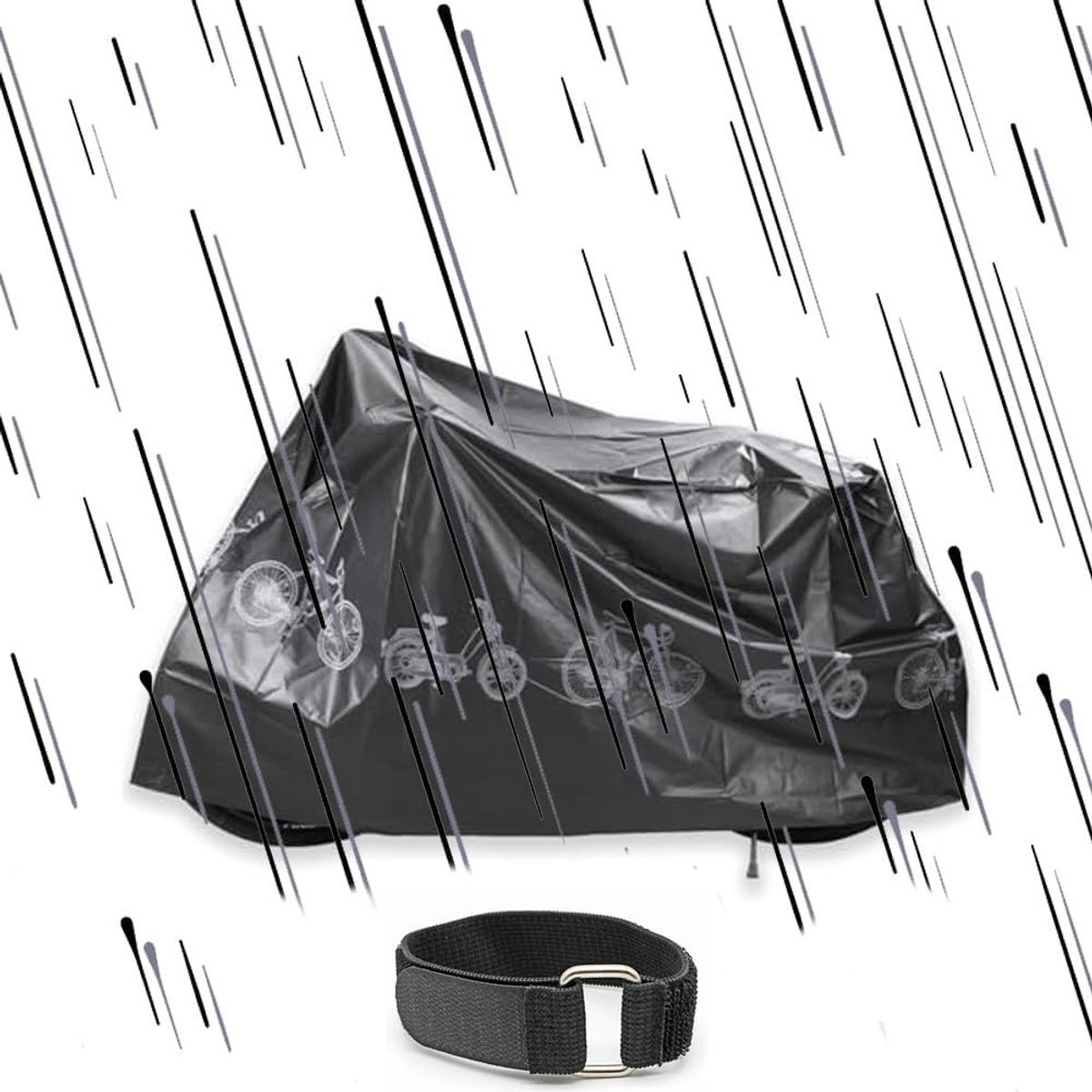 Dailygoods - Waterdichte Motorhoes voor Buiten - Scooterafdekking 200 x 110 cm
